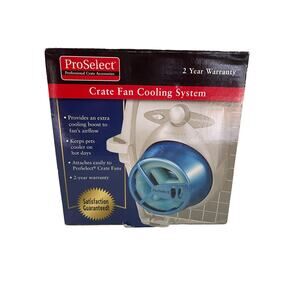 NEW Pro Select Dog Pup Cooling System Thermostatic Crate Cage Fan